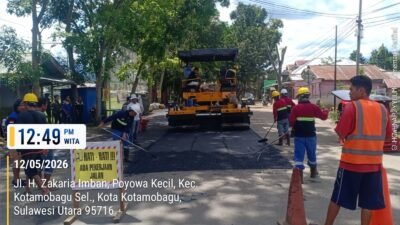 Dukung Mobilitas Warga, Pemkot Kotamobagu Rawat Jalan Ibolian Hingga Zakaria Imban