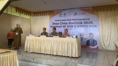 Wawali Rendy Mangkat Canangkan 3 Desa di Kotim Jadi “Desa Cinta Statistik” 2026