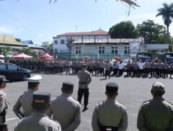 Kabag Ops AKP Rusdin Zima Pimpin Kesiapan Pengamanan Safari Dakwah UAS di Kotamobagu