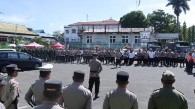 Kabag Ops AKP Rusdin Zima Pimpin Kesiapan Pengamanan Safari Dakwah UAS di Kotamobagu