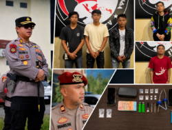 Seminggu Pasca HUT Bhayangkara ke-80, Polres Boltim Gaspol Berantas Narkoba, 5 Terduga Pengedar Jaringan Lintas Daerah Diamankan