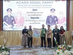 Pisah Sambut Kapolres Kotamobagu, Weny Gaib Apresiasi Dedikasi AKBP Irwanto