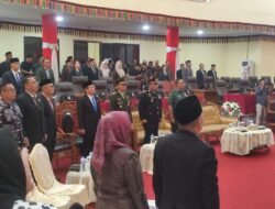 Dengarkan Pidato Kenegaraan Presiden, Kapolsek Lolayan Wakili Kapolres Kotamobagu Hadiri Rapat Paripurna DPRD Bolmong