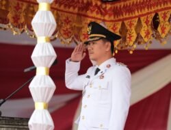 Rendy Virgiawan Mangkat Pimpin Upacara Penurunan Bendera HUT ke-81 RI di Kotamobagu