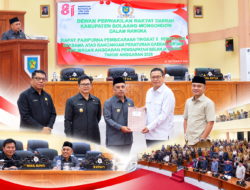 Bupati Yusra dan Wabup Dony Hadiri Rapat Paripurna Penetapan Ranperda Perubahan APBD 2026, Fokus Percepatan Program Prioritas untuk Masyarakat Bolmong