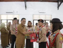 Pulang dari Jamnas ke-12, Kontingen Pramuka Kotamobagu Disambut Wali Kota Weny Gaib