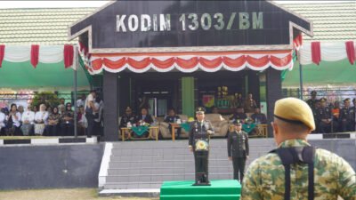 Dandim 1303/BM Pimpin Upacara HUT ke-81 TNI, Dihadiri Wali Kota dan Bupati Boltim