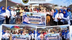 BKMT Sulut Salurkan Bantuan kepada 37 Warga Korban Kebakaran Sindulang Satu