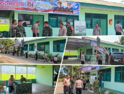 Polsek Lolayan Perkuat Sinergitas di HUT ke-81 TNI, Polsek dan Koramil Lolayan Gelar Silaturahmi hingga Kerja Bakti Bersama
