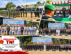 Peringatan HUT ke-81 TNI di Makodim 1303/Bolaang Mongondow Berlangsung Khidmat