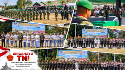Peringatan HUT ke-81 TNI di Makodim 1303/Bolaang Mongondow Berlangsung Khidmat